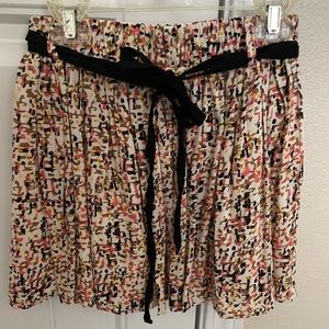 Patterned Mini Skirt